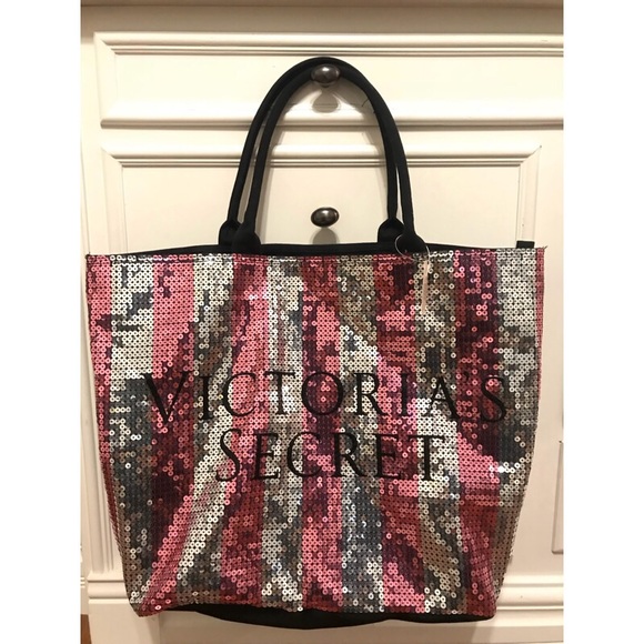 Victoria's Secret Handbags - PINK & SILVER VS TOTE